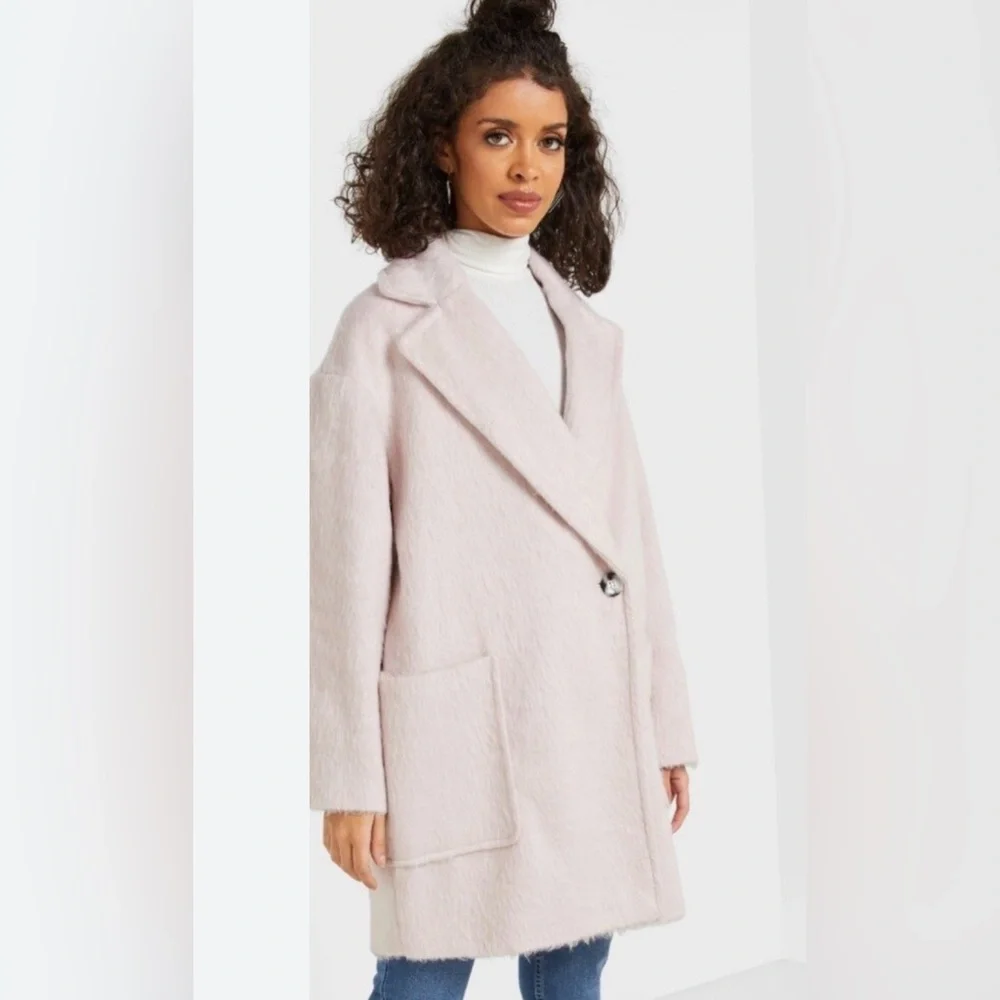 NWT Topshop Blush Coat - Picture 4 of 7